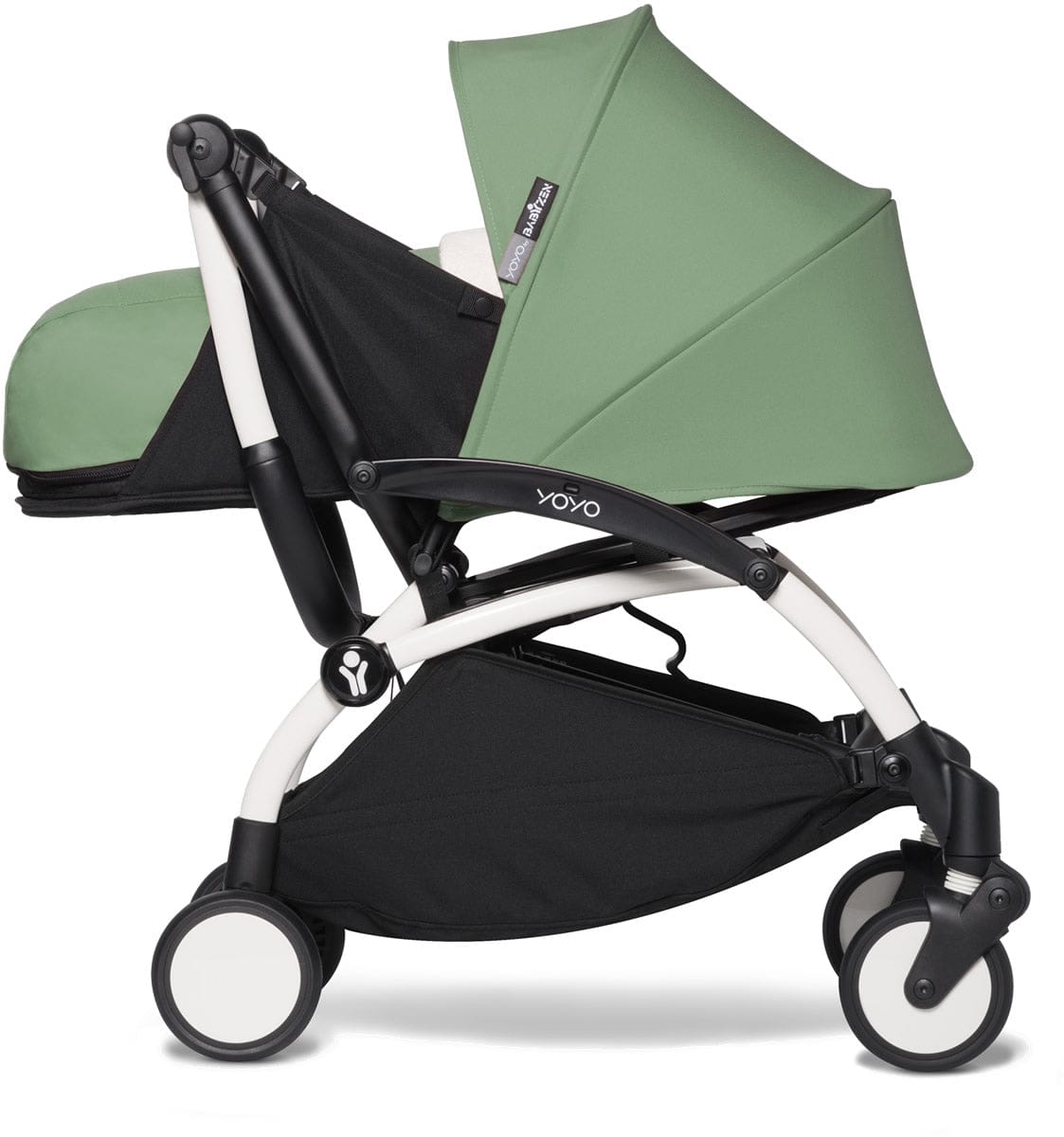 Babyzen YOYO2 Ultra Compact 0+ Stroller - White / Peppermint - 604501-604405