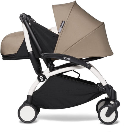 Babyzen YOYO2 Ultra Compact 0+ Stroller - White / Taupe - 604501-604404