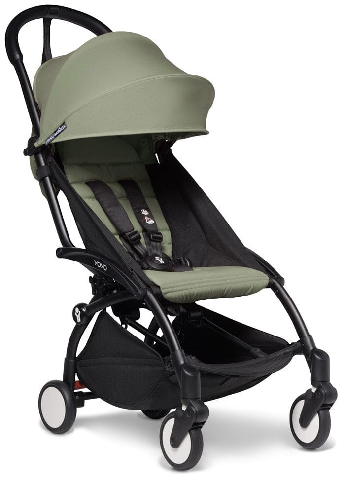 Babyzen YOYO2 Ultra Compact 6+ Stroller - Black / Olive - 604502-604611