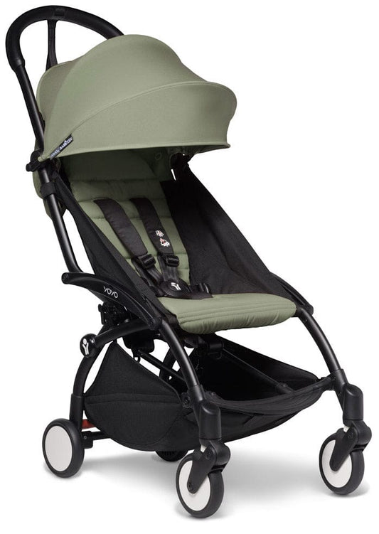 Babyzen YOYO2 Ultra Compact 6+ Stroller - Black / Olive - 604502-604611