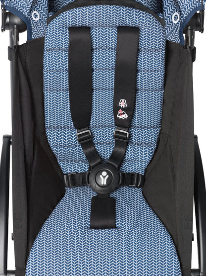 Babyzen YOYO2 Ultra Compact 6+ Stroller (One Box) - Black / Air France Blue - 624700