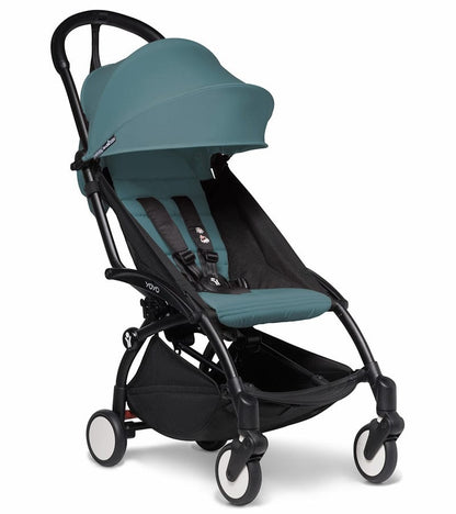Babyzen YOYO2 Ultra Compact 6+ Stroller (One Box) - Black / Aqua - 624300