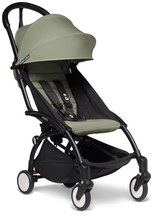 Babyzen YOYO2 Ultra Compact 6+ Stroller (One Box) - Black / Olive - 624500