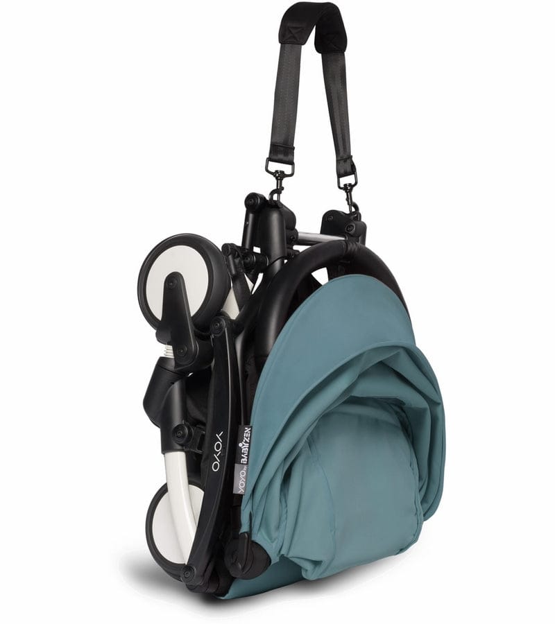Babyzen YOYO2 Ultra Compact 6+ Stroller (One Box) - White / Aqua - 625300