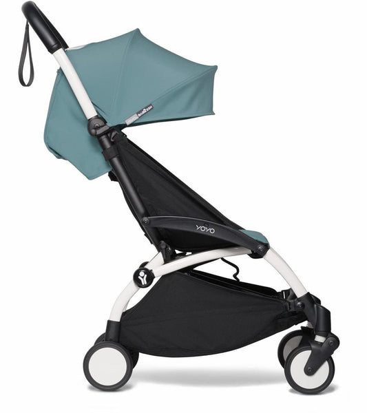 Babyzen YOYO2 Ultra Compact 6+ Stroller (One Box) - White / Aqua - 625300