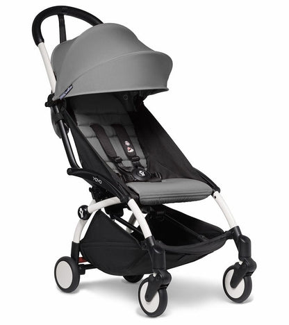 Babyzen YOYO2 Ultra Compact 6+ Stroller (One Box) - White / Grey - 625100