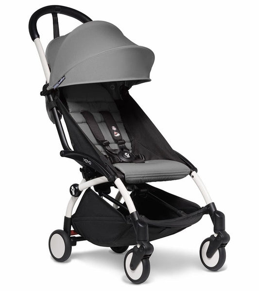 Babyzen YOYO2 Ultra Compact 6+ Stroller (One Box) - White / Grey - 625100