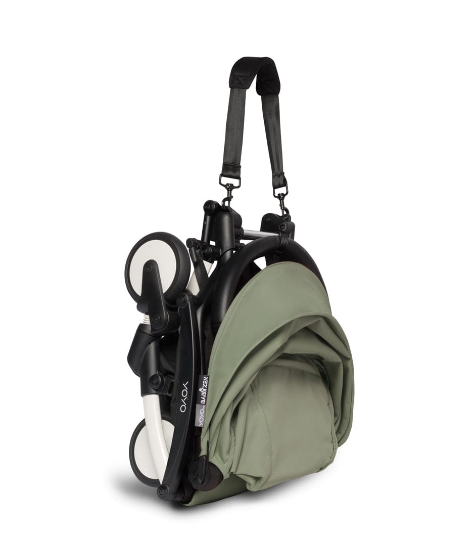 Babyzen YOYO2 Ultra Compact 6+ Stroller - White / Olive - 604501-604611