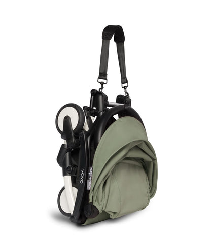 Babyzen YOYO2 Ultra Compact 6+ Stroller - White / Olive - 604501-604611