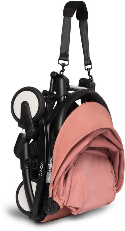 Babyzen YOYO2 Ultra Compact Complete 0+/6+ Stroller - Black / Ginger - 604502-06-GIN-US