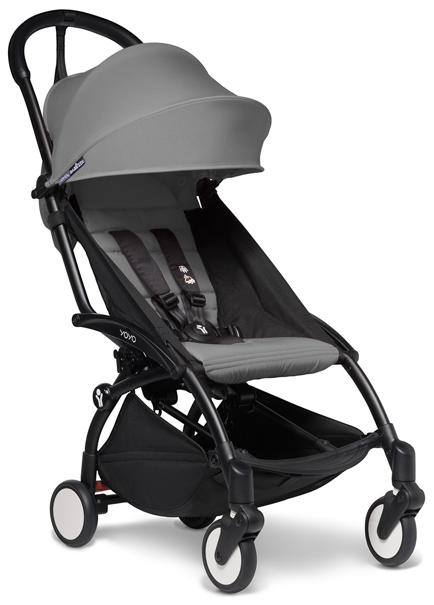 Babyzen YOYO2 Ultra Compact Complete 0+/6+ Stroller - Black / Grey - 604502-06-GRY-US