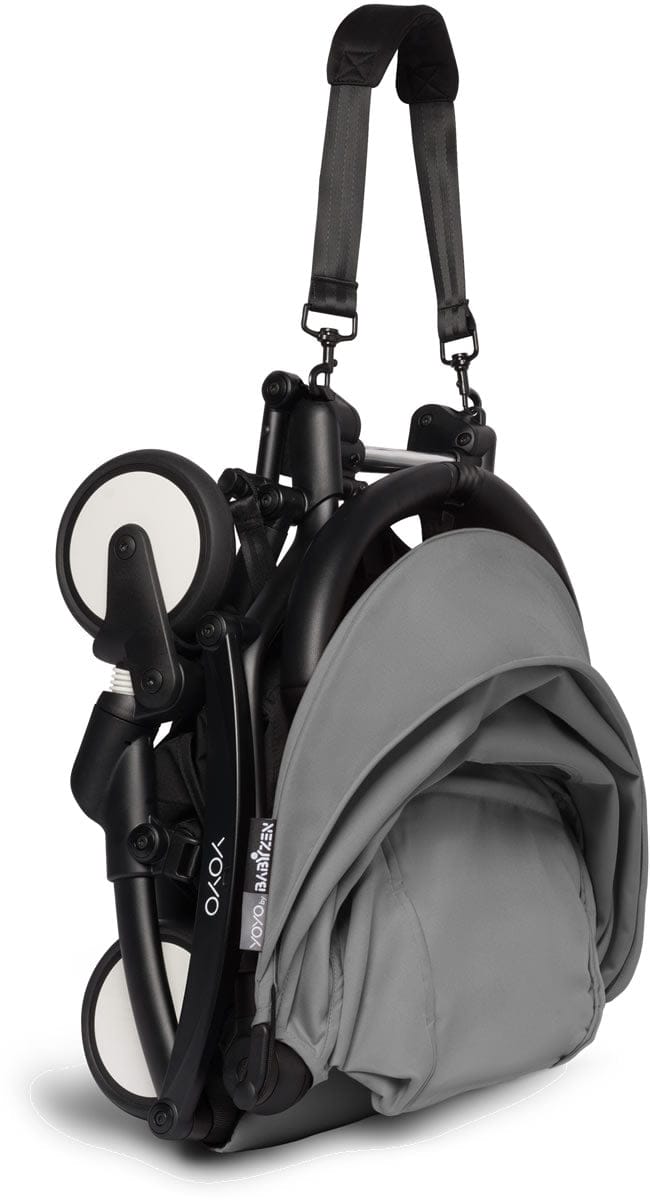 Babyzen YOYO2 Ultra Compact Complete 0+/6+ Stroller - Black / Grey - 604502-06-GRY-US