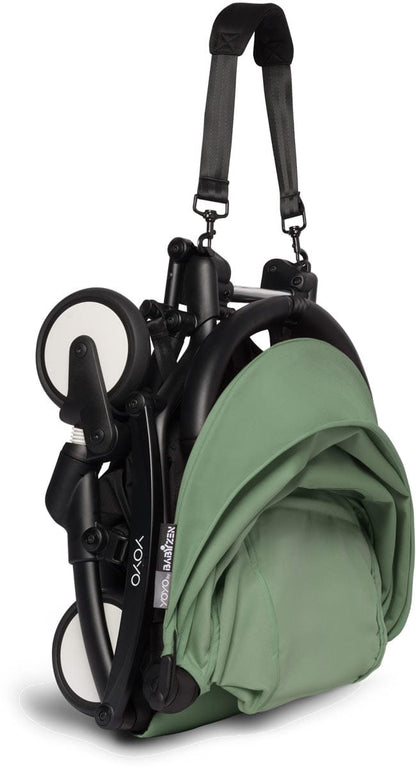 Babyzen YOYO2 Ultra Compact Complete 0+/6+ Stroller - Black / Peppermint - 604502-06-PEP-US