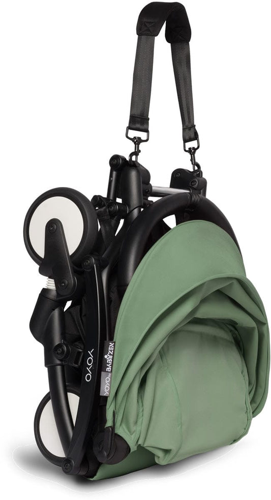 Babyzen YOYO2 Ultra Compact Complete 0+/6+ Stroller - Black / Peppermint - 604502-06-PEP-US