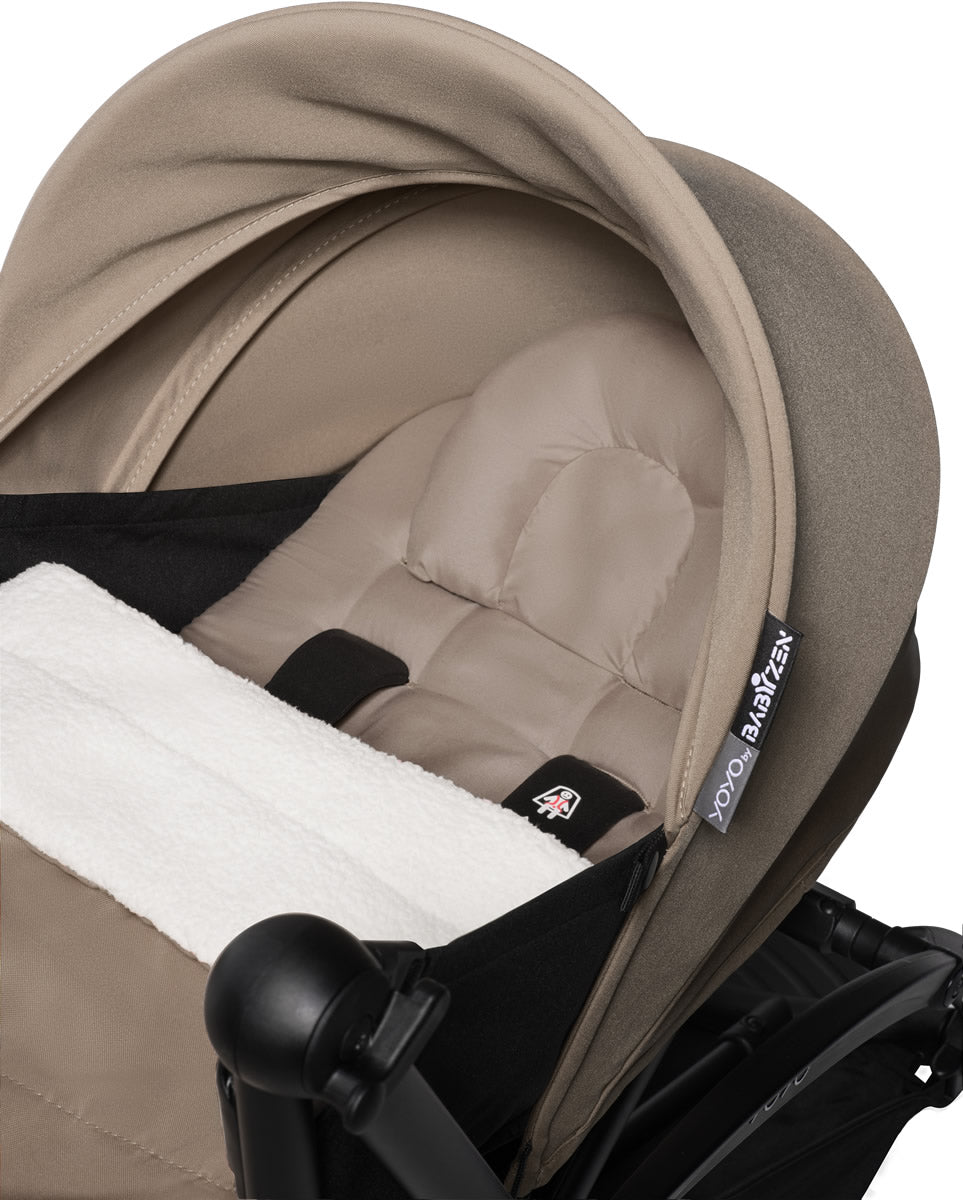 Babyzen YOYO2 Ultra Compact Complete 0+/6+ Stroller - Black / Taupe - 604502-06-TPE-US