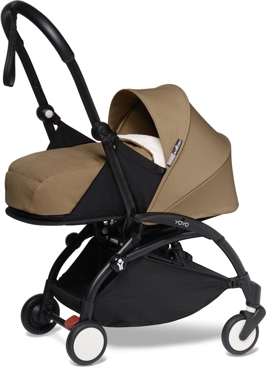 Babyzen YOYO2 Ultra Compact Complete 0+/6+ Stroller - Black / Toffee - 604502-06-TOF-US