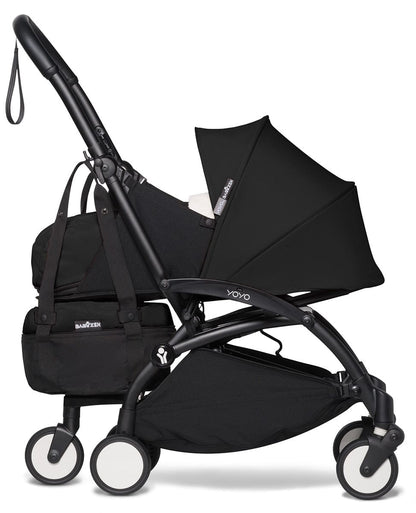 Babyzen YOYO2 Ultra Compact Complete 0+/6+ Stroller & Rolling Bag Bundle - Black/Black - 604502-0-6-RB-BLK