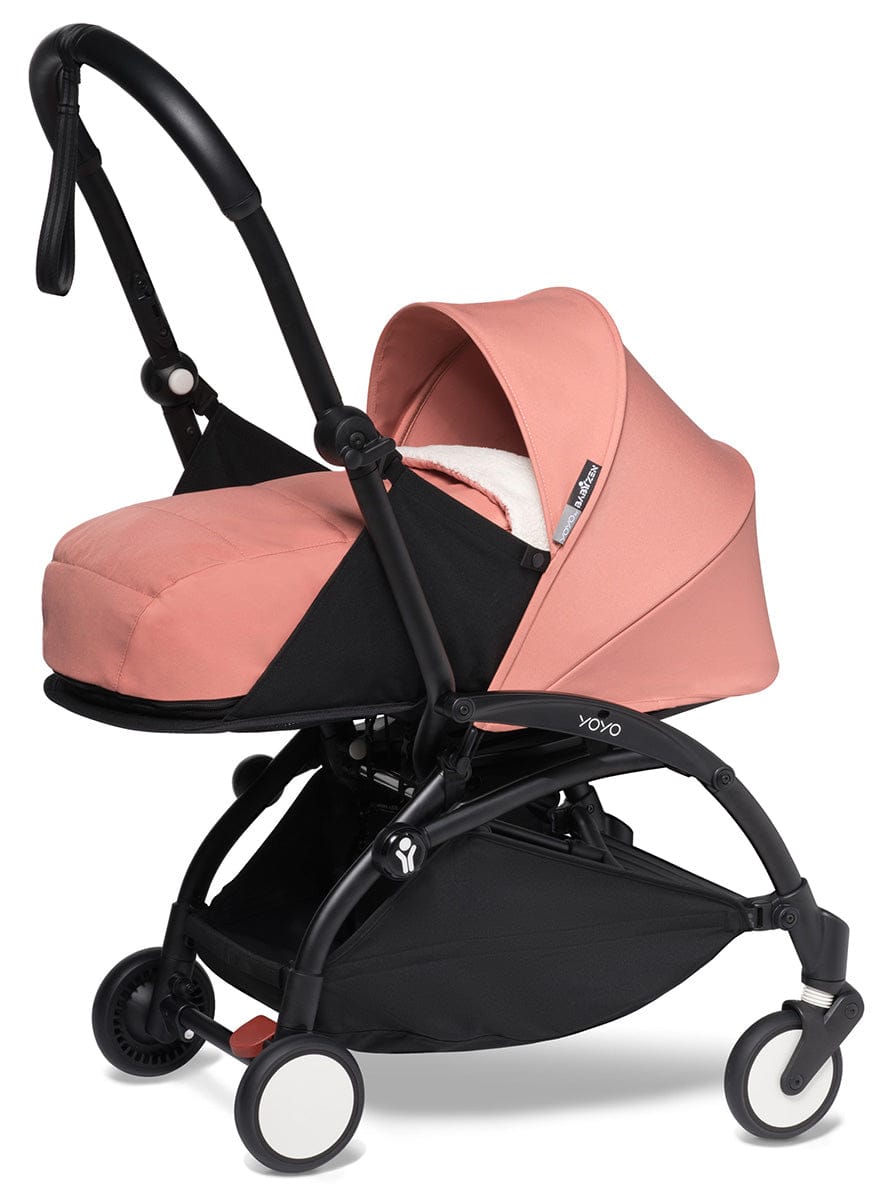 Babyzen YOYO2 Ultra Compact Complete 0+/6+ Stroller & Rolling Bag Bundle - Black/Ginger - 604502-0-6-RB-GIN
