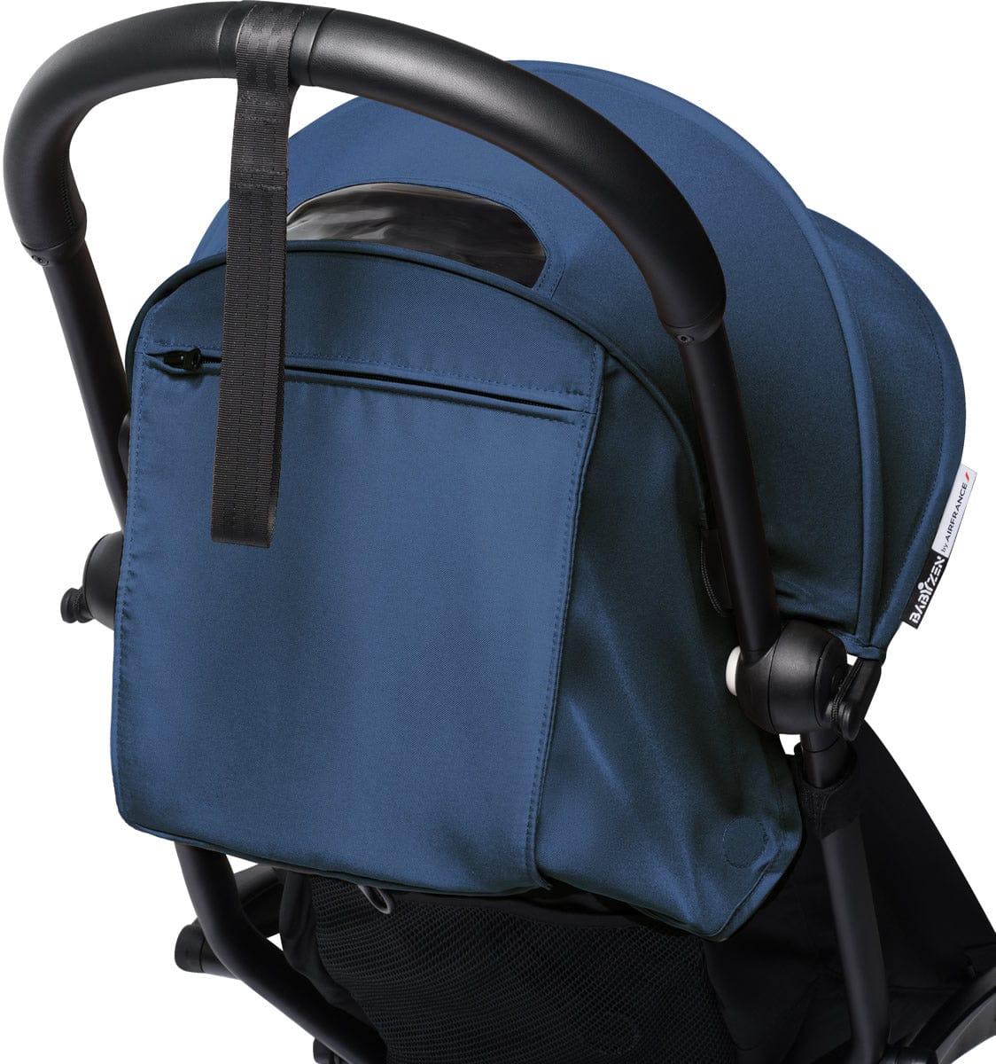 Babyzen YOYO2 Ultra Compact Complete 0+/6+ Stroller - White / Air France Blue - 604501-06-AFB-US