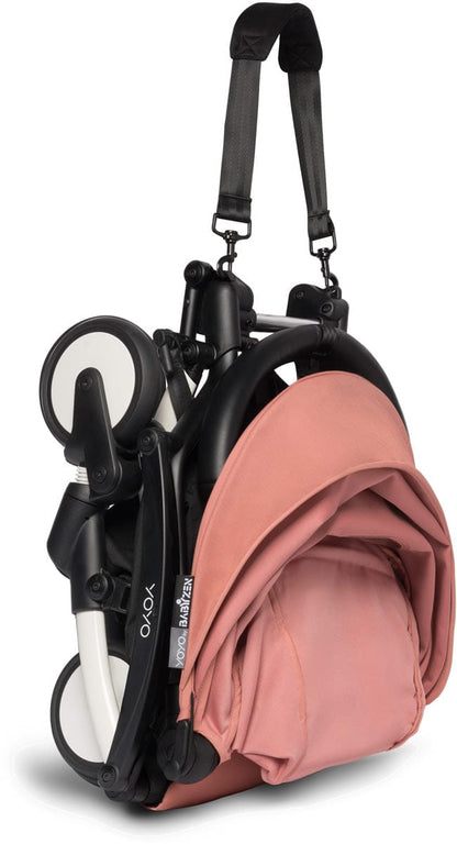 Babyzen YOYO2 Ultra Compact Complete 0+/6+ Stroller - White / Ginger - 604501-06-GIN-US