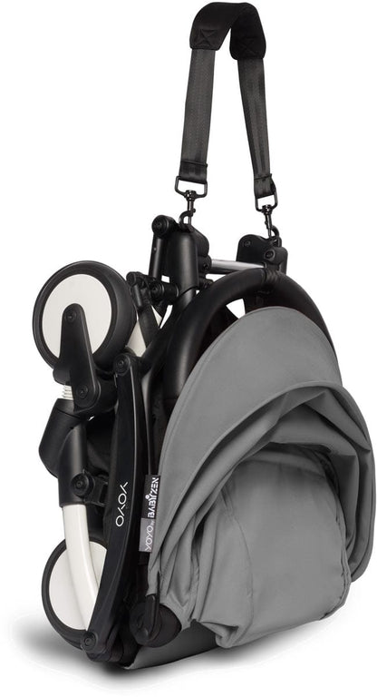 Babyzen YOYO2 6+ & Clek Liingo Travel System - White /Grey - US10109-01-US10104-03-CARBON