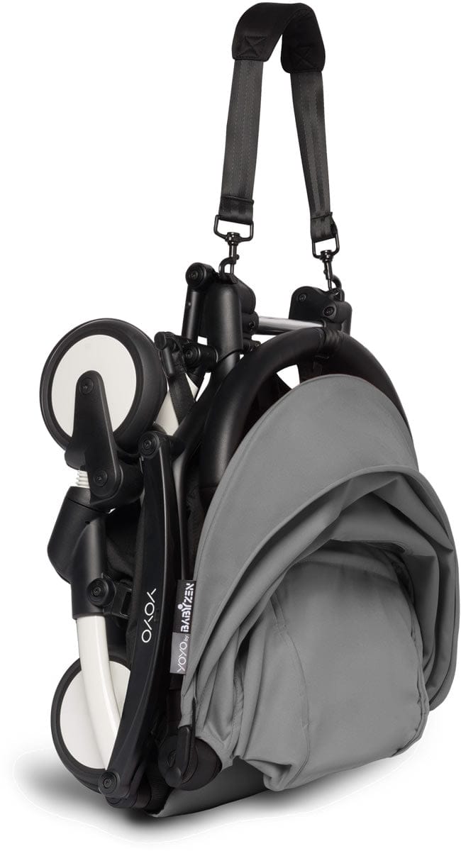 Babyzen YOYO2 6+ & Clek Liingo Travel System - White /Grey - US10109-01-BZ10104-03-THUNDER
