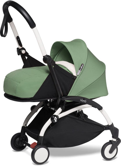 Babyzen YOYO2 Ultra Compact Complete 0+/6+ Stroller - White / Peppermint - 604501-06-PEP-US