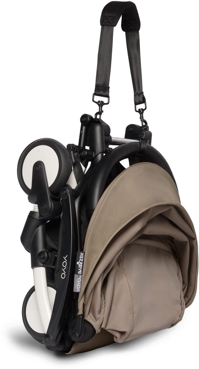 Babyzen YOYO2 Ultra Compact Complete 0+/6+ Stroller - White / Taupe