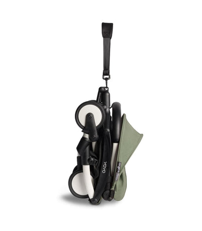 Babyzen YOYO2 Ultra Compact Complete 6+ Stroller & Rolling Bag Bundle - Black / Olive - 604502-6-RB-OLV