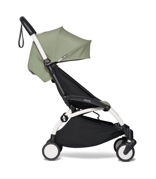 Babyzen YOYO2 Ultra Compact Complete 6+ Stroller & Rolling Bag Bundle - Black / Olive - 604502-6-RB-OLV