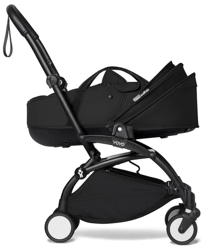 Babyzen YOYO2 Ultra Compact Complete 6+ Stroller with Bassinet - Black/Black - 604502-605103-6-BLK