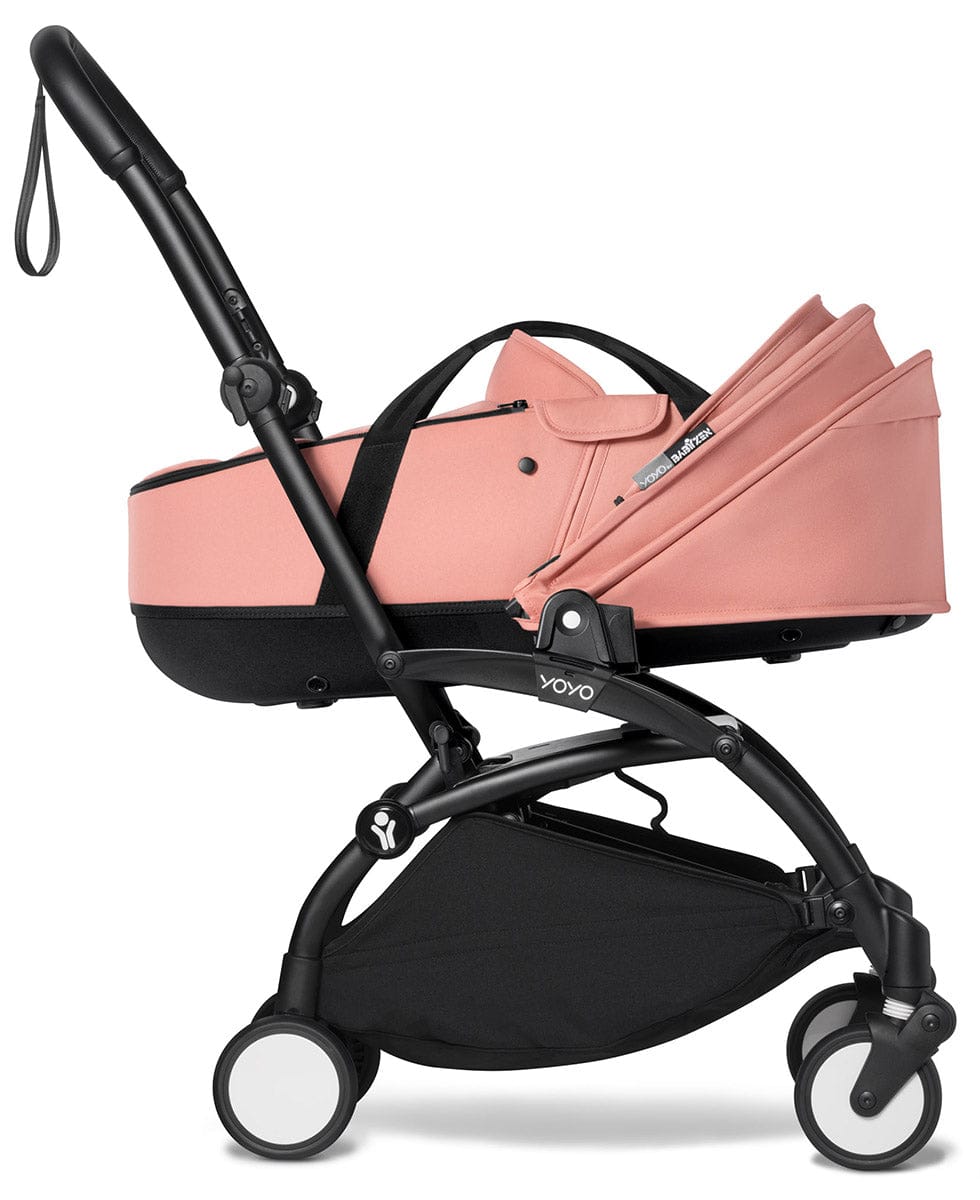 Babyzen YOYO2 Ultra Compact Complete 6+ Stroller with Bassinet - Black/Ginger - 604502-605106-6-GIN