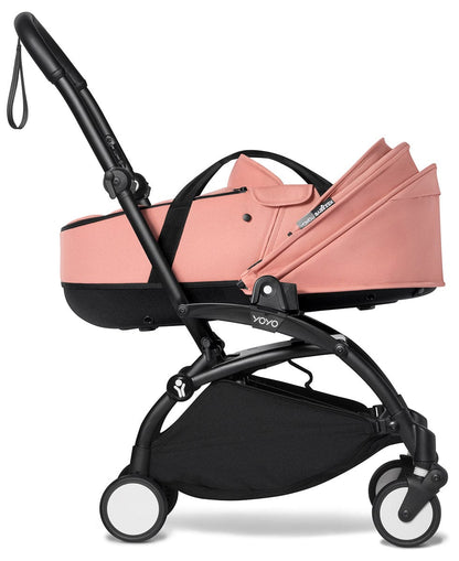 Babyzen YOYO2 Ultra Compact Complete 6+ Stroller with Bassinet - Black/Ginger - 604502-605106-6-GIN