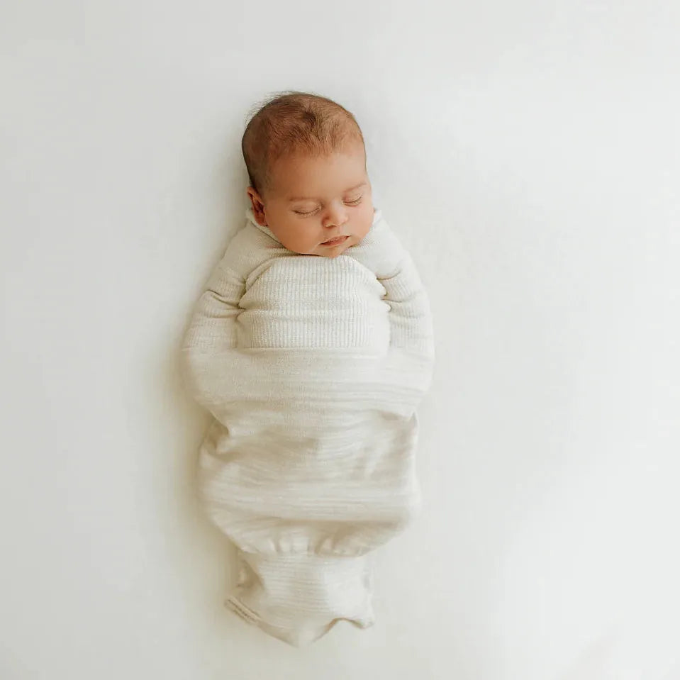 Swaddelini Bamboo Blend Sleep Sack Swaddle - Beige (6-12LBS)