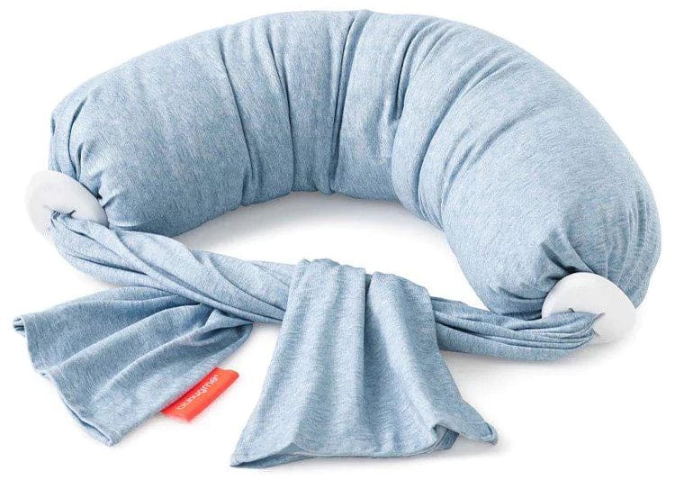 bbhugme Nursing Pillow - Blue Melange / Vanilla