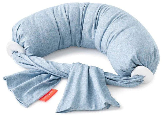 bbhugme Nursing Pillow - Blue Melange / Vanilla
