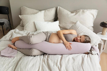 bbhugme Pregnancy Pillow - Dusty Pink / Vanilla