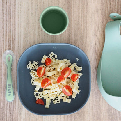 BEABA 4-Piece Silicone Dinner Set - Mineral - 913543