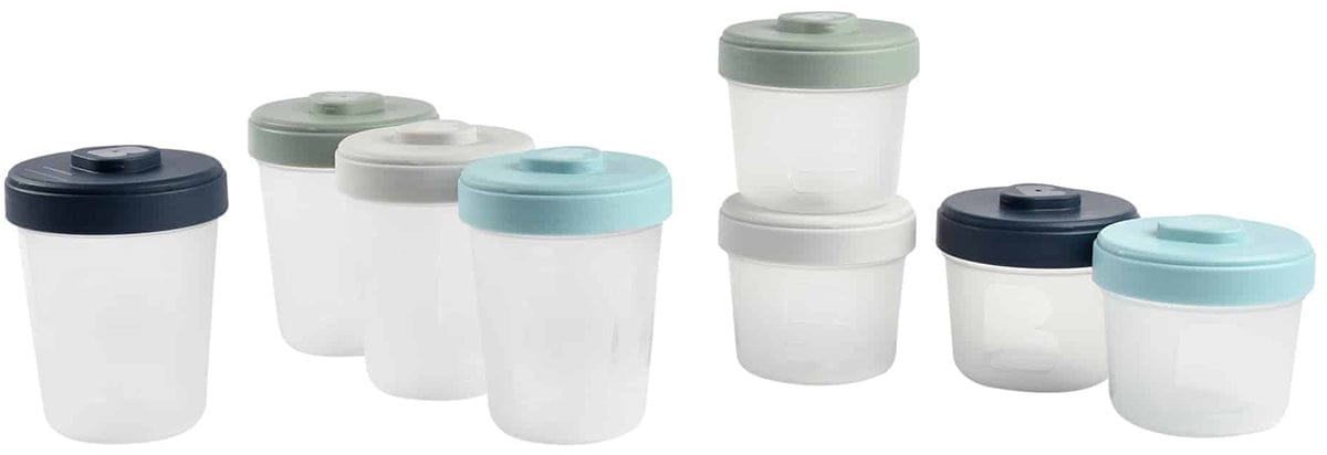 Beaba Baby Food Clip Containers Set of 8 - Large