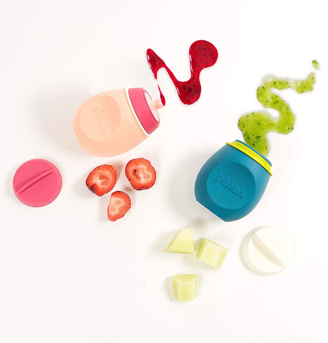 Beaba BabySqueez, 2 Pack - Peacock