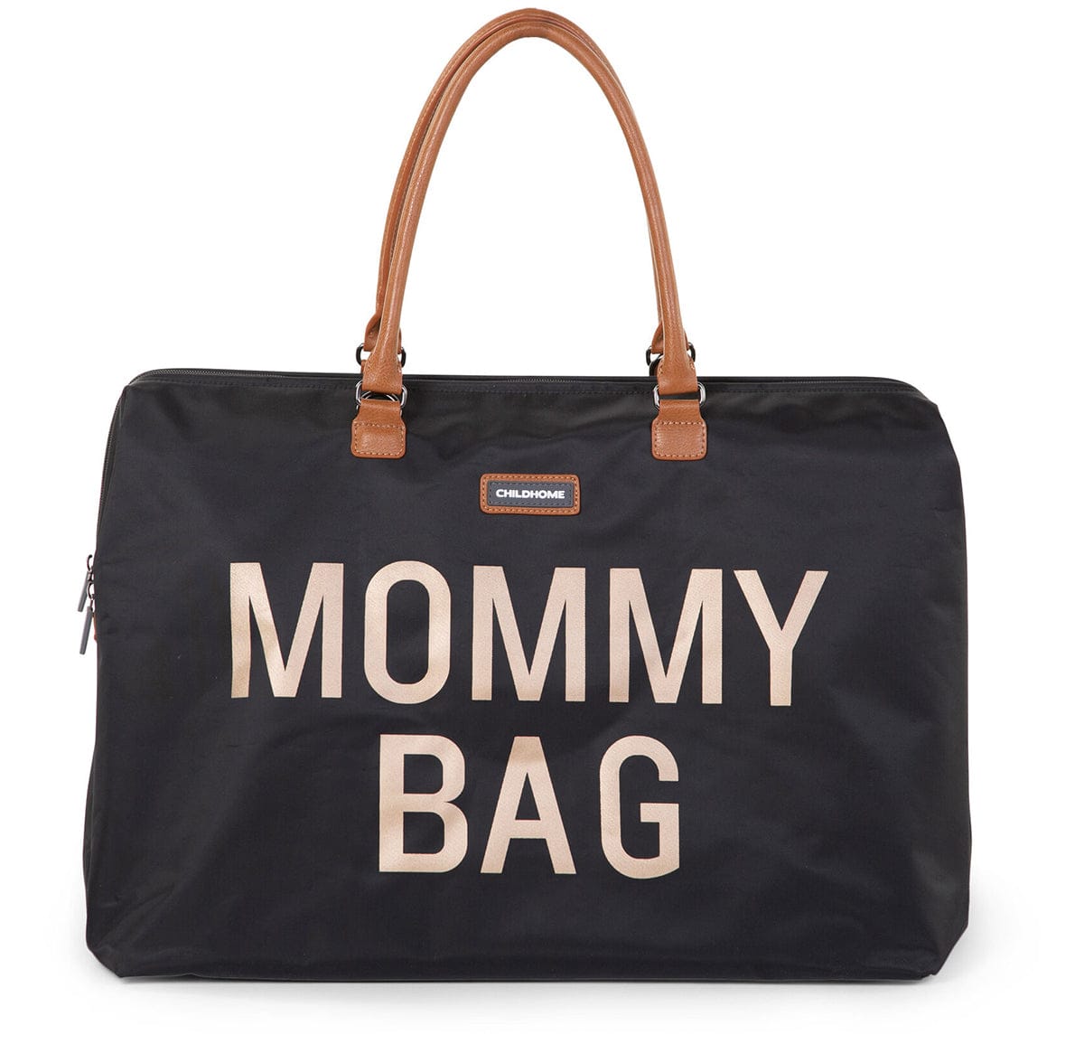 BEABA Childhome Canvas Mommy Bag - Black & Gold - CWMBBBLGO