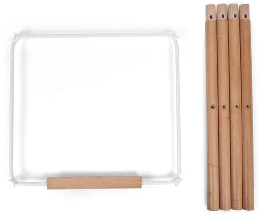 Beaba Childhome Evolu Extra Set Long Legs & Footrest - White - UCHEVOFTNA