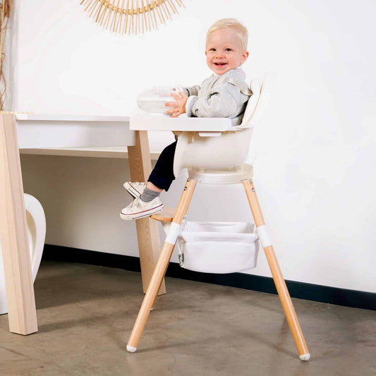 Beaba Childhome Evolu ONE.80° High Chair - White - UCHEVO180NW