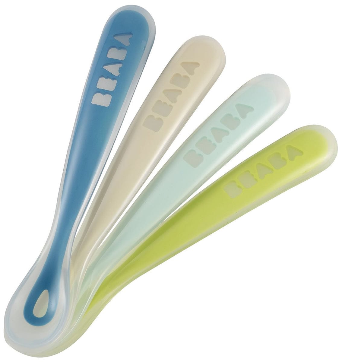 Beaba First Stage Silicone Spoons, Set of 4