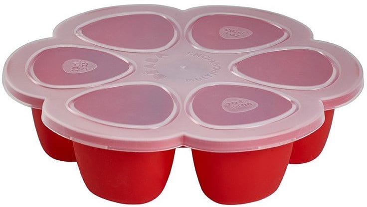 Beaba Multiportions 3oz Silicone Tray - Cherry
