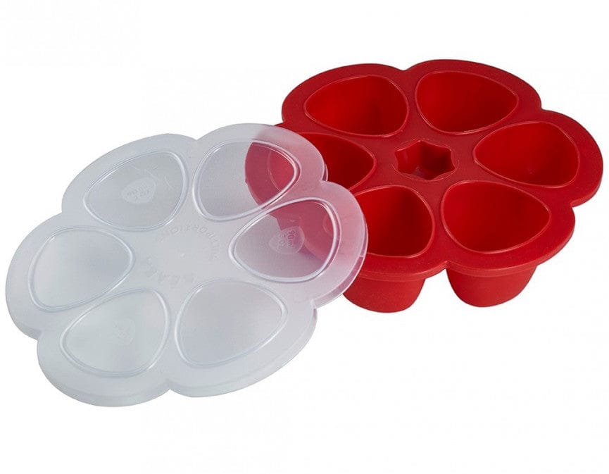 Beaba Multiportions 3oz Silicone Tray - Cherry