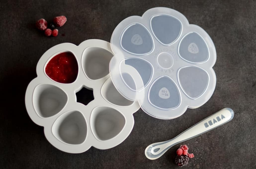 BEABA Multiportions 3oz Silicone Tray - Cloud - 912806