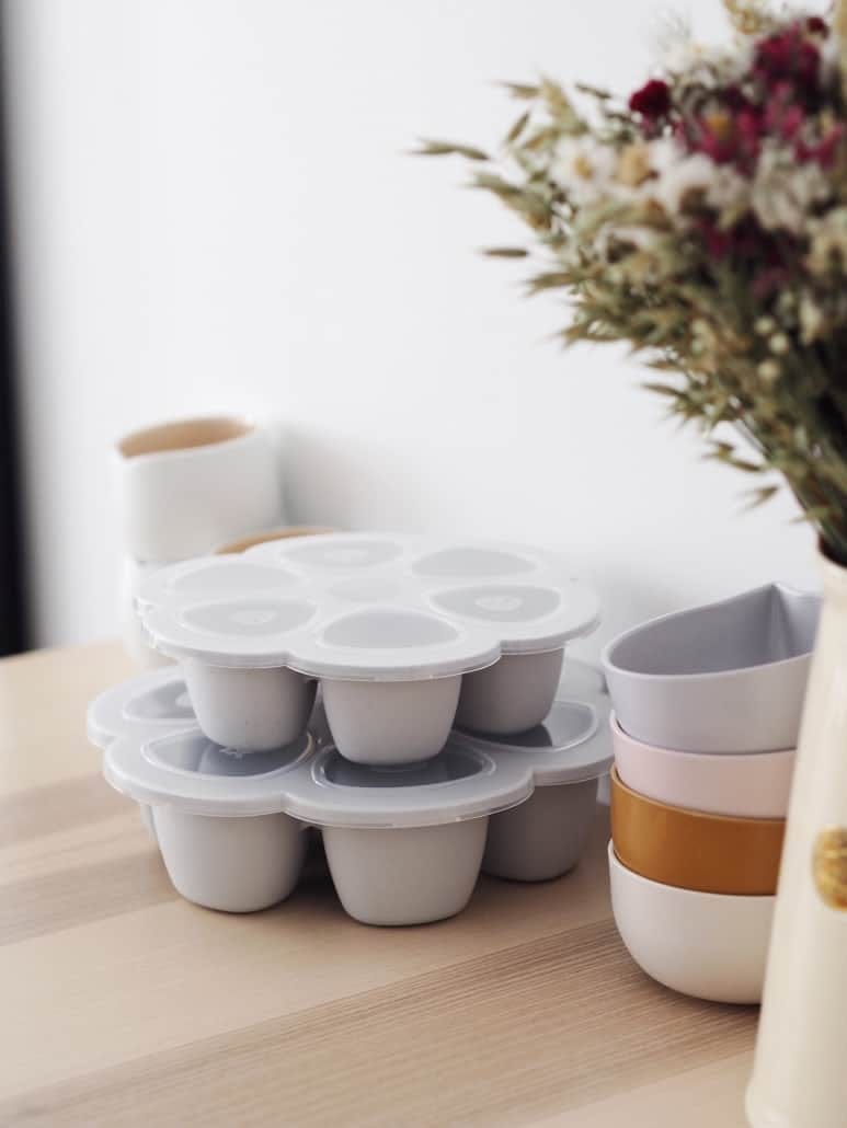 BEABA Multiportions 3oz Silicone Tray - Cloud - 912806
