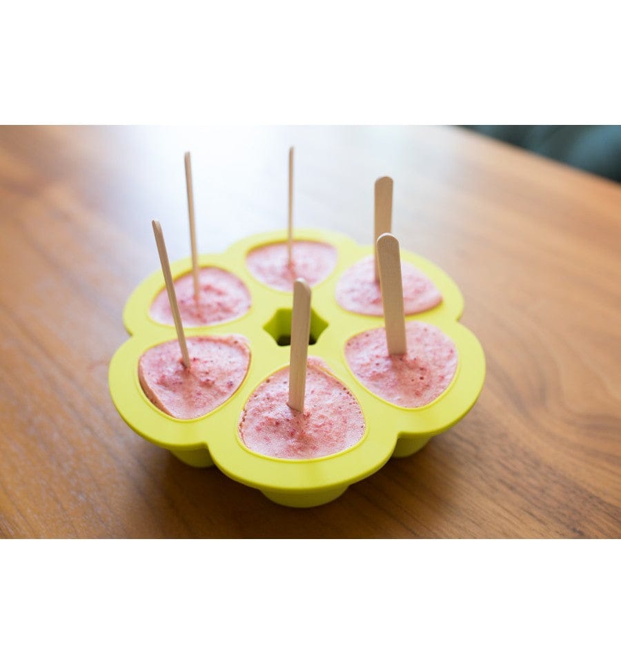 Beaba Multiportions 3oz Silicone Tray - Neon