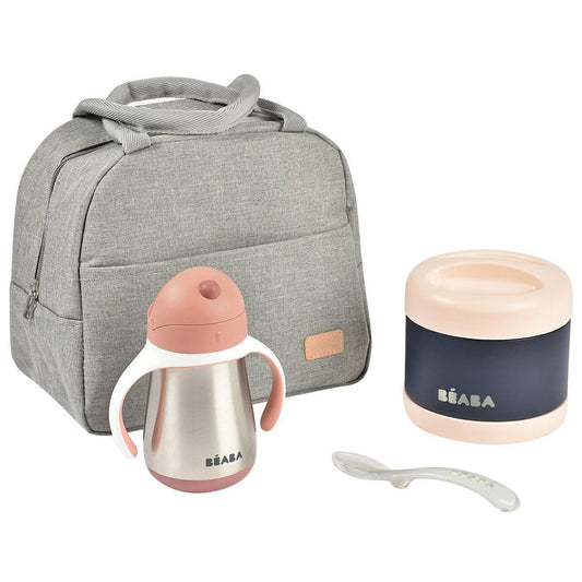 Beaba On-The-Go Meal Set - Rose - 913530